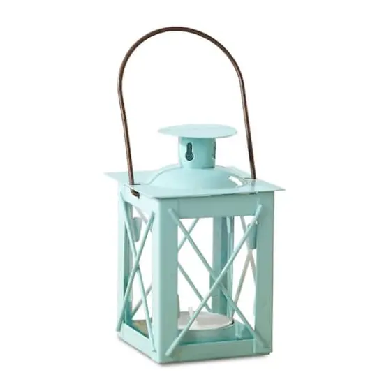 Kate Aspen&reg; Luminous Blue Tea Light Holder Lantern, 4ct. {1}