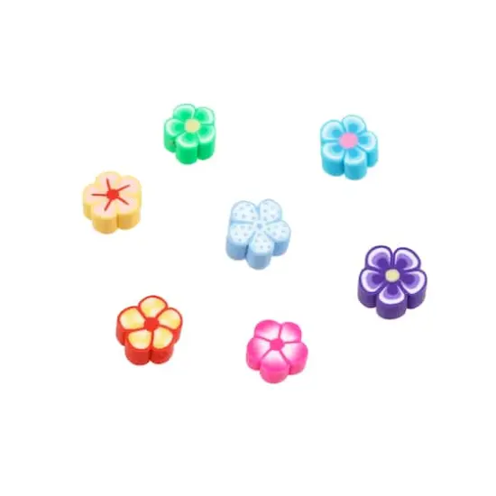 10mm Flower Shaped Soft Clay Beads by Creatology&trade; {3}