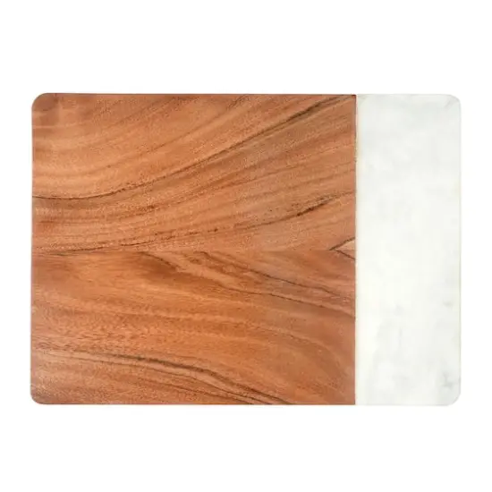 12" Natural Wood & Marble Cutting Board by Ashland&reg; {3}