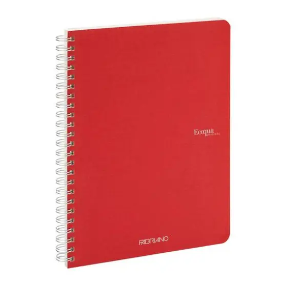 Fabriano&reg; EcoQua Spiral Bound Lined Notebook Red {4}