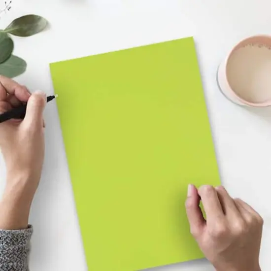 JAM Paper Ultra Lime Green Bright Hue 8.5" x 14" 24lb. Recycled Colored Legal Paper, 500 Sheets {4}