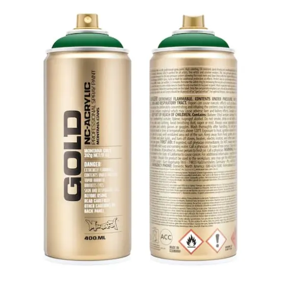 Montana&trade; Cans GOLD Shock Color Spray Paint, 400mL S6020 Shock Green Dark {1}