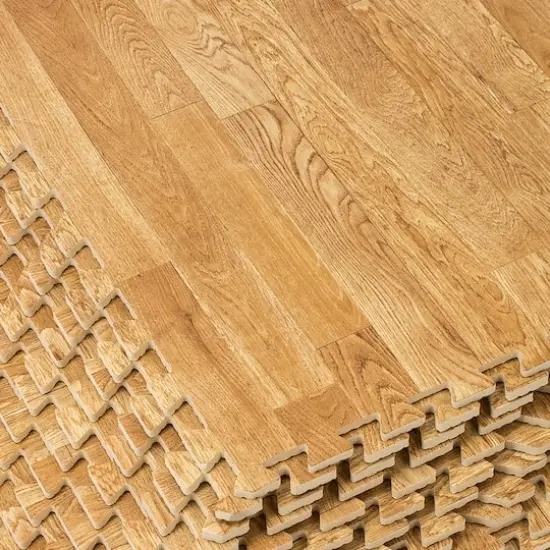 Sorbus 24" Interlocking Floor Tile Mats, 12ct. Pine {4}