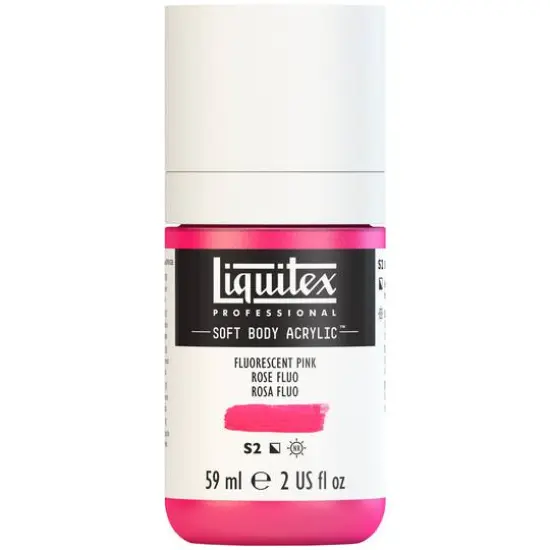 Liquitex&reg; Professional Soft Body Acrylic Bottle, 2oz. Fluorescent Pink {8}