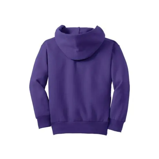 Port & Company&reg; Colors Youth Core Fleece Pullover Hooded Sweatshirt Purple {4}