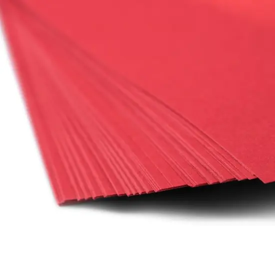 JAM Paper Brite Hue 8.5" x 11" 24lb. Recycled Colored Paper, 100 Sheets Red {4}