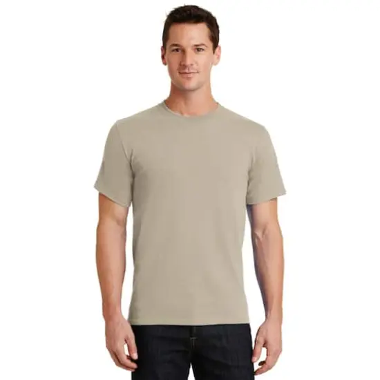 Port & Company&reg; Essential Neutrals Adult T-Shirt Light Sand {3}