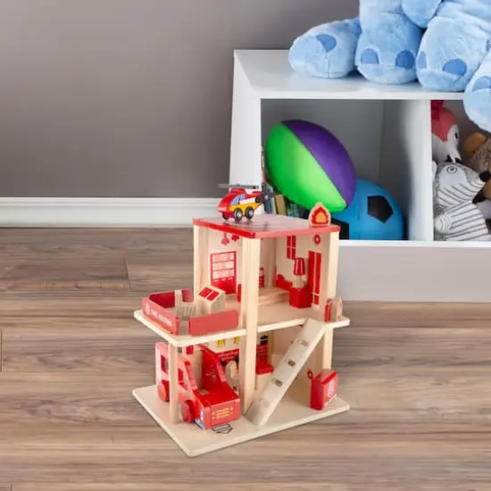 Toy Time Fire Station Playset {9}