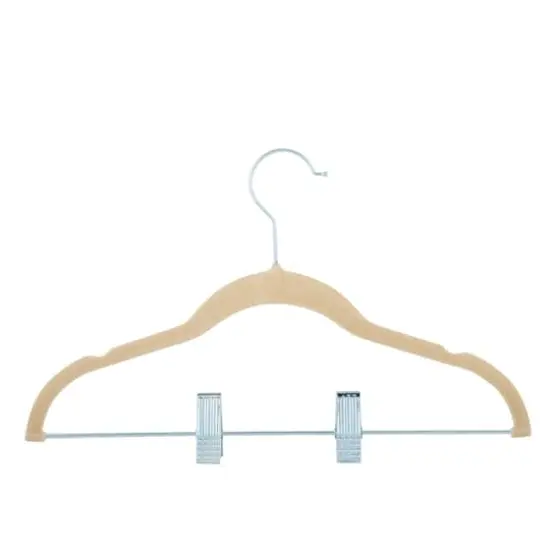 Simplify Ivory Children's Velvet Hangers, 6ct. {3}