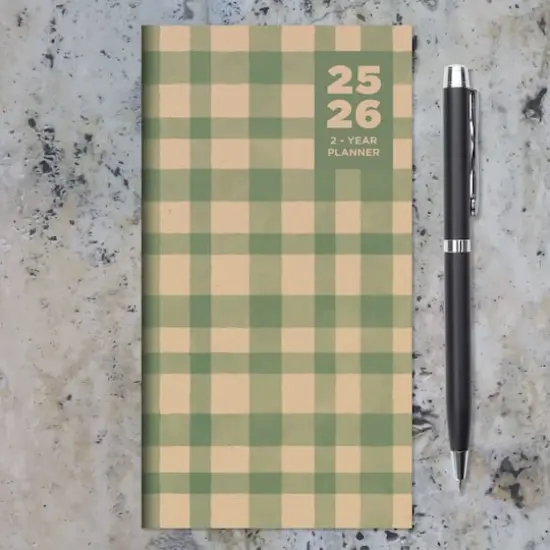 TF Publishing 2025-2026 Small Farmhouse Gingham Monthly Pocket Planner {9}