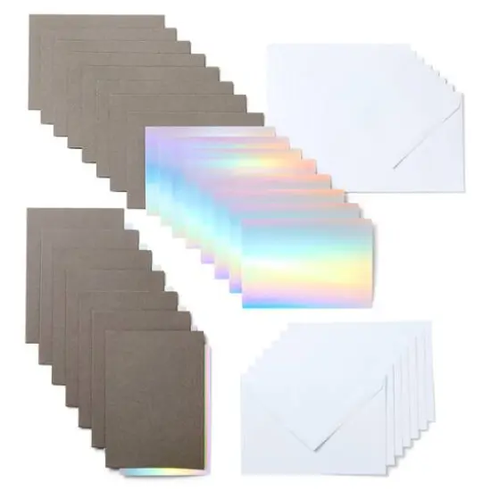Cricut Joy&trade; Insert Cards Small, Gray & Silver Holographic {3}