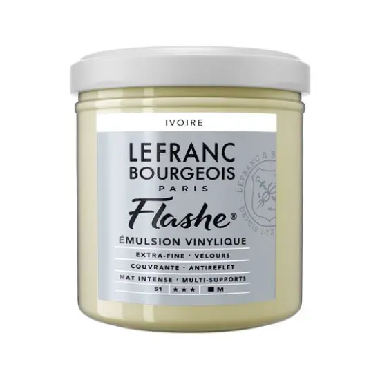 Lefranc & Bourgeois Flashe® Matte Artist's Color, 125mL Ivory {1}