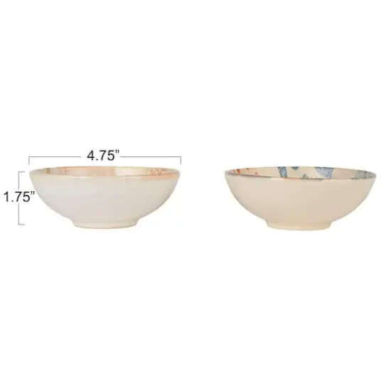 Hello Honey&reg; 4.75" Compact Abstract Elegance Stoneware Bowl Set {7}