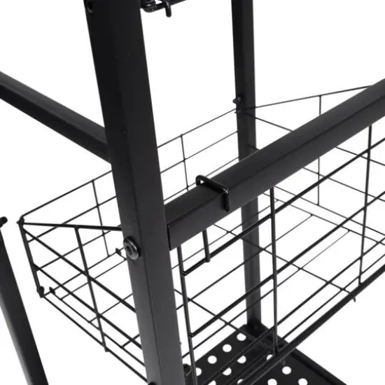 Honey Can Do Reversible Black Bathroom Storage Space Saver {10}