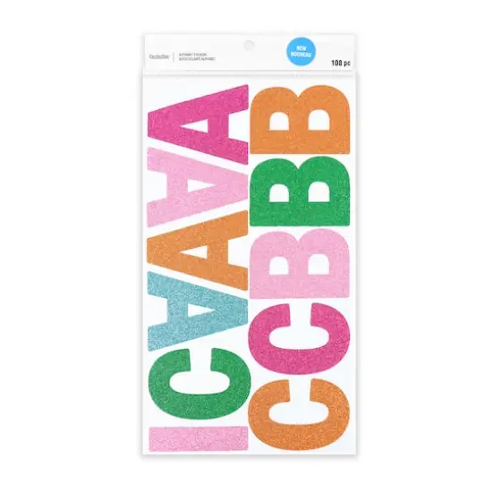 Multicolor Glitter Alphabet Stickers by Recollections&trade;  {1}