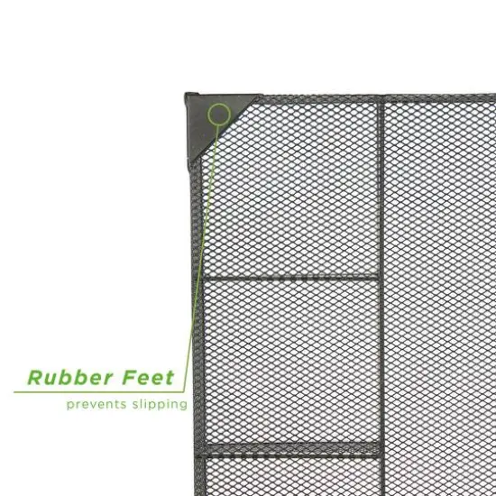 Mind Reader 11.75" Black 2-Piece Mesh Deep Drawer Organizer {8}