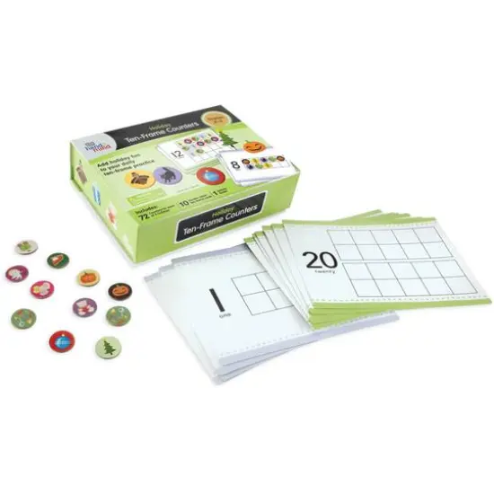 hand2mind&reg; Holiday Ten-Frame Counters {1}