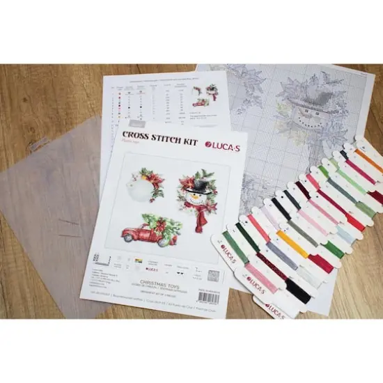 Luca-S Christmas Toys Plastic Canvas Counted Cross Stitch Kit {3}
