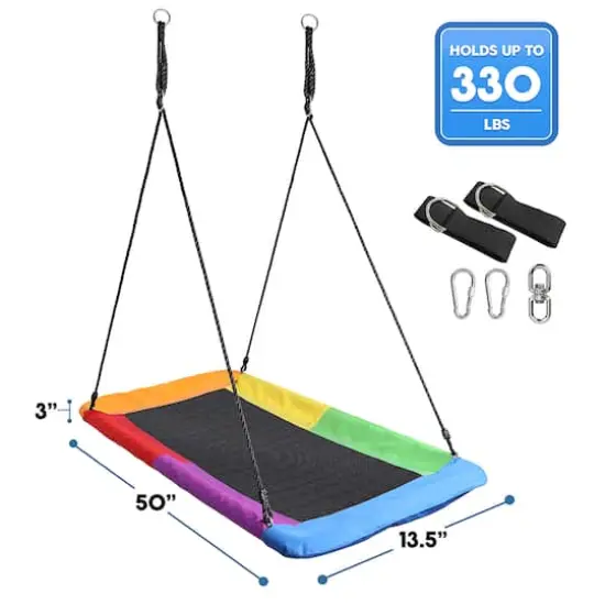 Sorbus Indoor & Outdoor Saucer Swing {5}