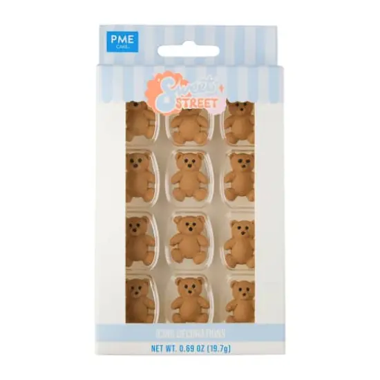 PME Cake Sweet Street&reg; Teddy Bear Icing Decorations {1}