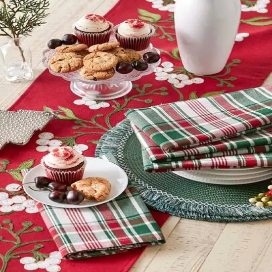 DII&reg; Yuletide Plaid Napkins, 6ct. {9}