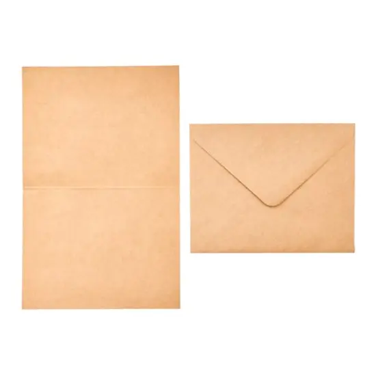 Kraft Fold Cards & Envelopes by Recollections&trade;, 4.25" x 5.5" {1}
