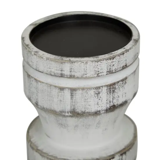 White Coastal Candle Holder Set {4}