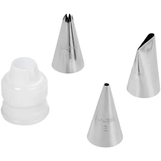 Wilton&trade; 4-Piece Basic Decorating Tip Set {3}