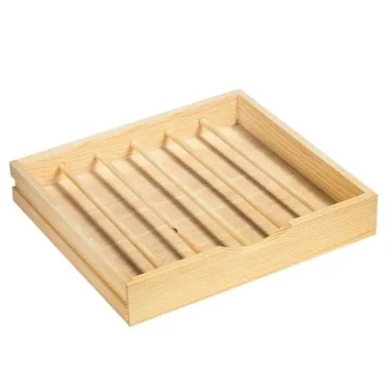 NEX&trade; 36-Pod Natural Rustic Wood Coffee Pod Holder for K-Cups {1}