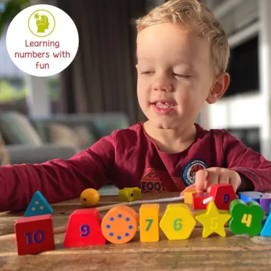 Extasticks Threading Lino Wooden Lacing Beads {8}