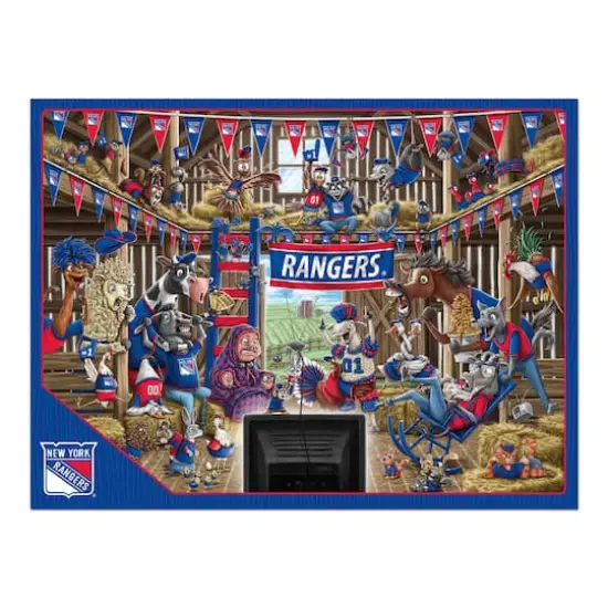 NHL Barnyard Fans 500 Piece Puzzle New York Rangers {5}