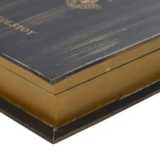 Brown Wooden Traditional Book Box Set {8}