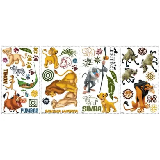 RoomMates The Lion King Peel & Stick Wall Decals {4}