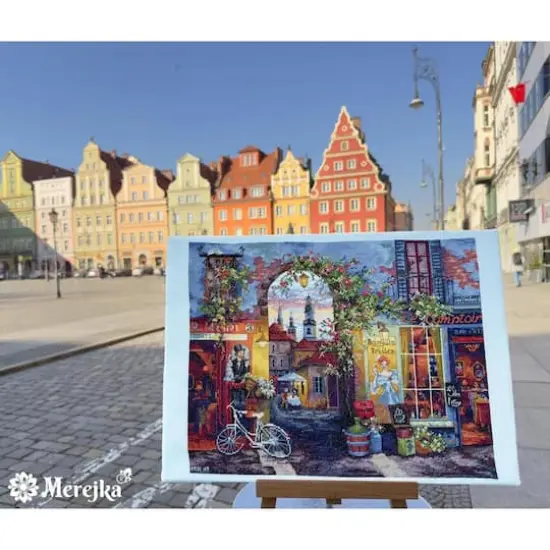 Merejka French Cafe Counted Cross Stitch Kit {5}