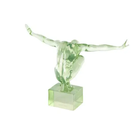 19" Posing Decorative Sculpture Green {7}