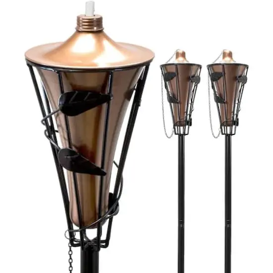 Sorbus 60" Matney Copper Outdoor Torches, 2ct. {1}
