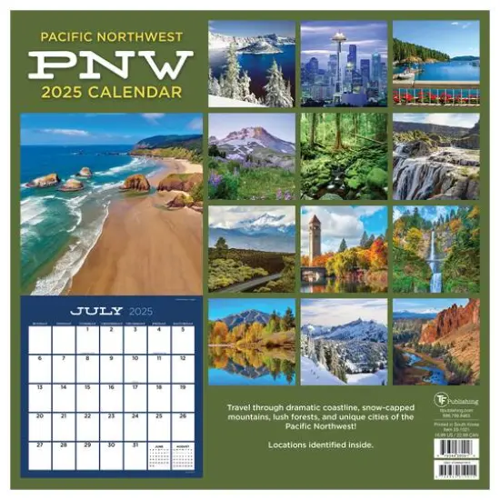 TF Publishing 2025 Pacific Northwest Wall Calendar {3}