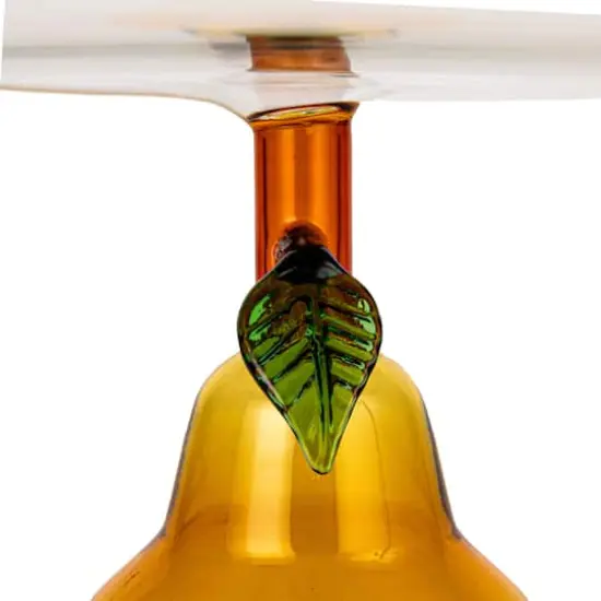 Hello Honey&reg; 7.75" Pear Perfection Glass Food Pedestal {8}