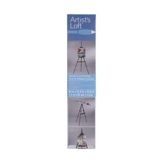 Adjustable Black Aluminum Floor Easel by Artist's Loft&trade; {6}