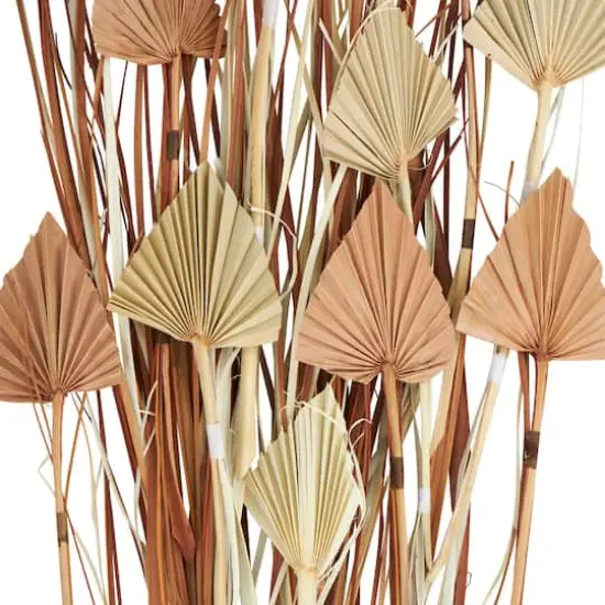 Natural Brown Dried Fan Palm Leaf & Grass Bundle {3}
