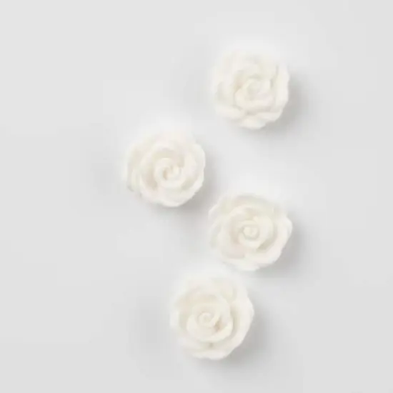 PME Cake Sweet Street&reg; Rose Icing Decorations, 12ct. White {3}