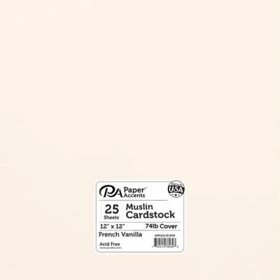 PA Paper™ Accents 12" x 12" 74lb. Cardstock, 25 Sheets Avalanche {2}