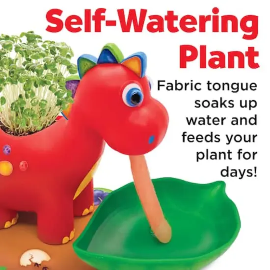 Creativity for Kids&reg; Self-Watering Plant Pet Dinosaur {4}