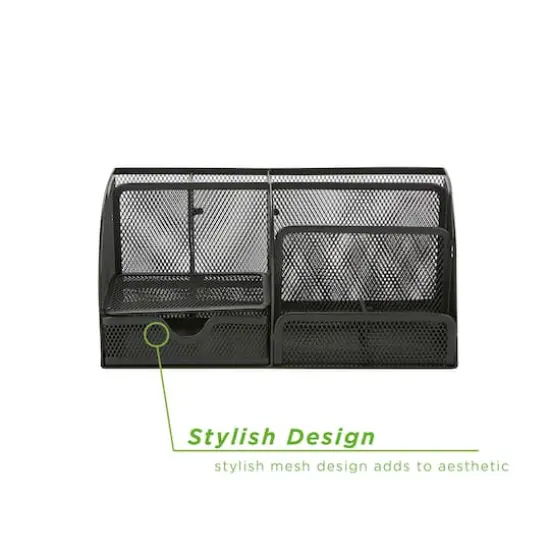 Mind Reader 7-Compartment Desk Organizer Supplies & Accessories Storage {7}