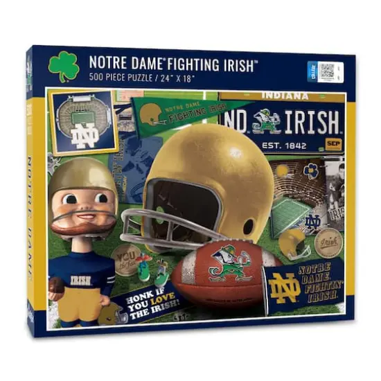 College Team Retro Series 500 Piece Puzzle Notre Dame Fighting Irish {1}