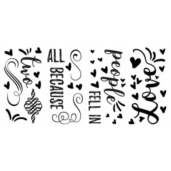 RoomMates Two People Fell In Love Peel & Stick Decals {4}