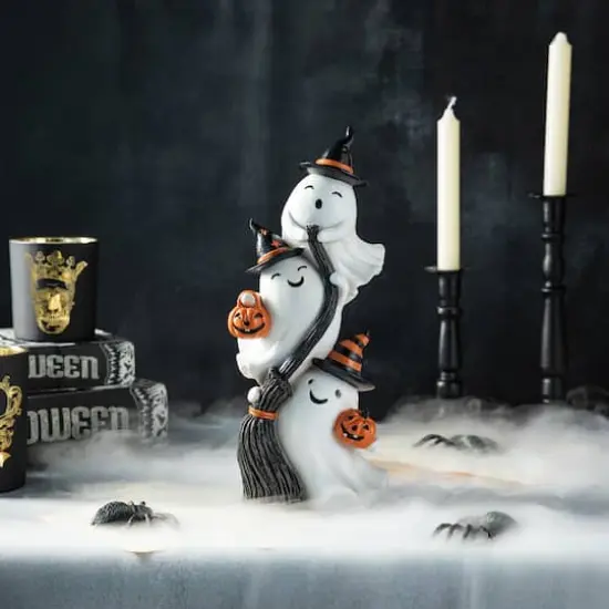 Glitzhome&reg; 13" Halloween Stacked Ghost Table D&eacute;cor {4}