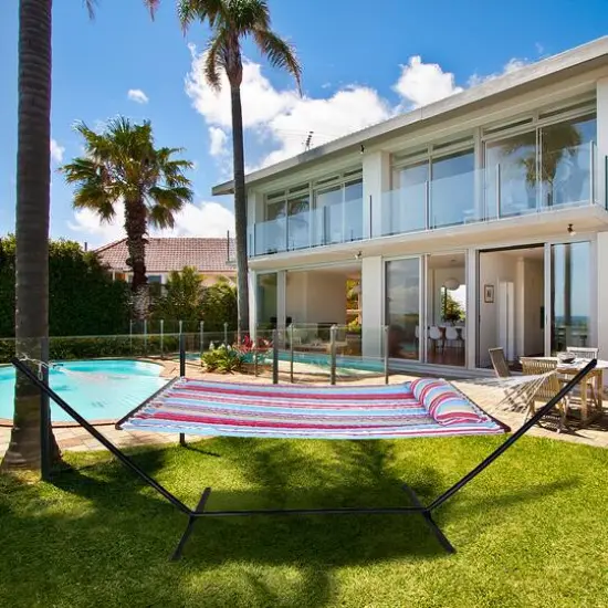 Sorbus Hammock with Spreader Bars & Frame Red and Blue {3}