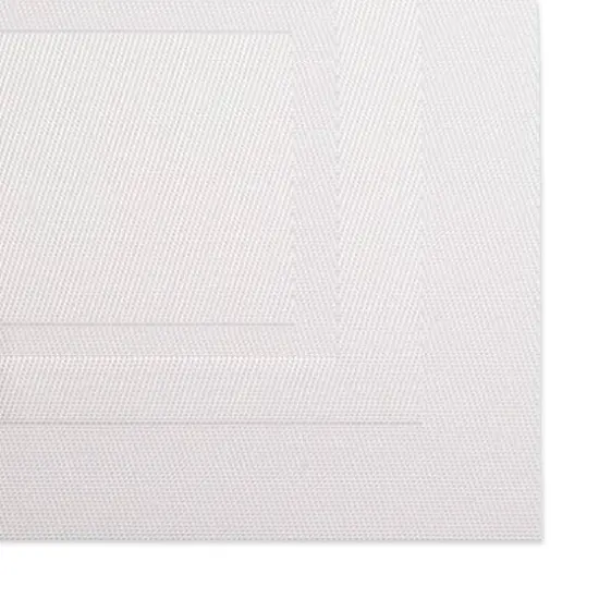 DII&reg; Vinyl Doubleframe Placemats, 6ct. White {4}