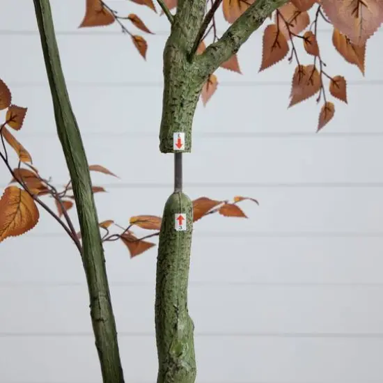 6ft. Autumn Birch Leaf Artificial Fall Tree {6}
